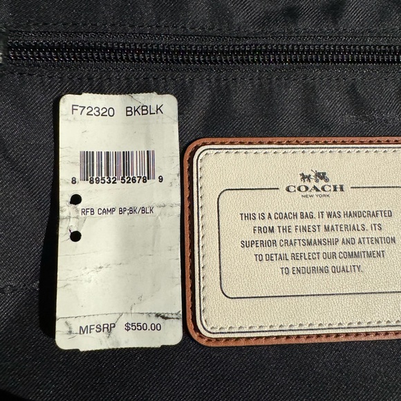 Coach Backpack (Large) - Black Matte finish - Picture 8 of 10